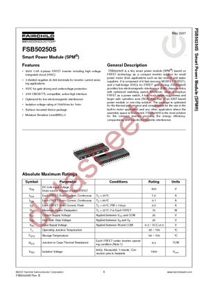 FSB50250S datasheet  